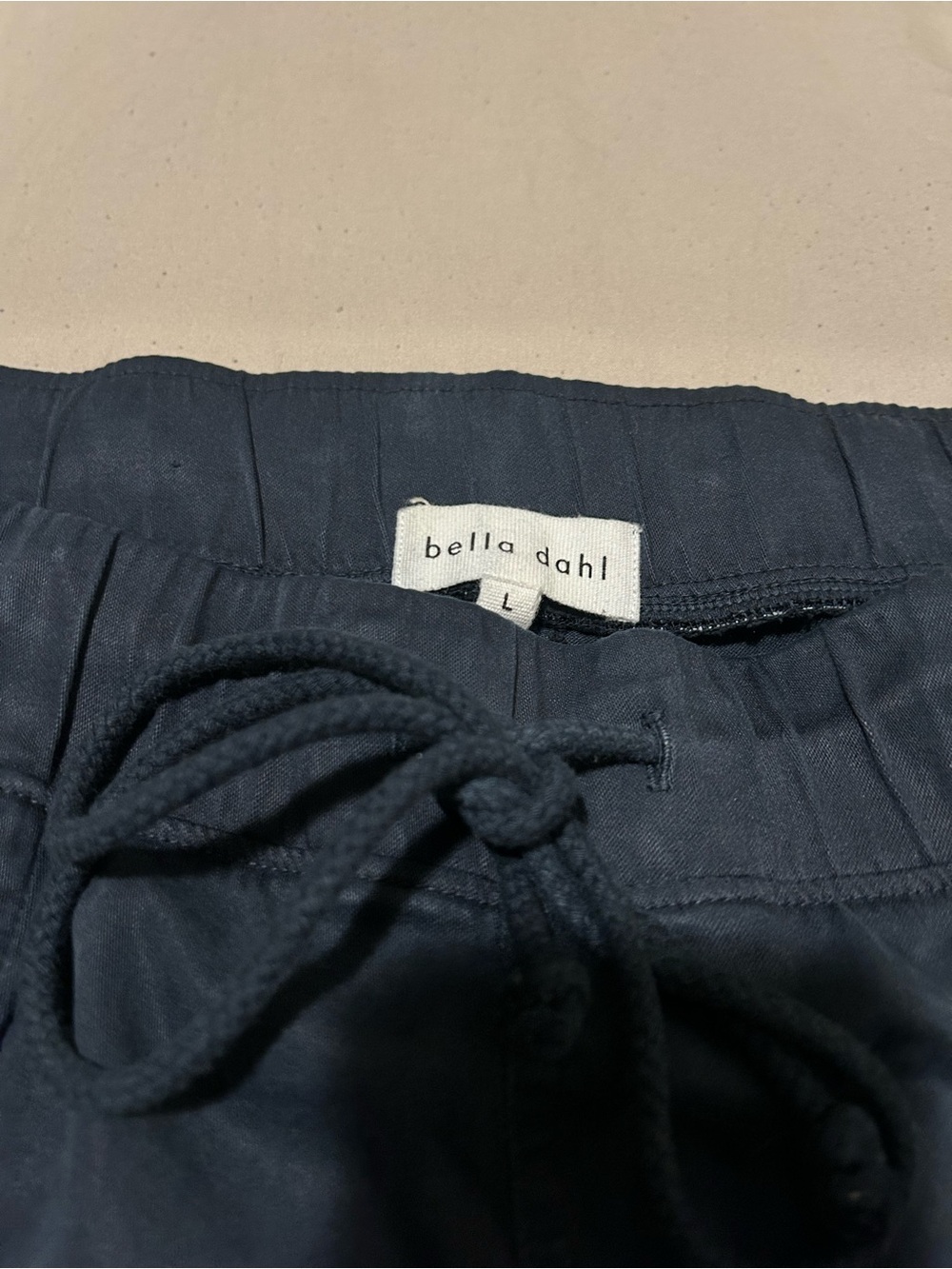 Bella Dahl Dark Navy Drawstring Joggers - Picture 6 of 10